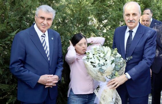 TBMM Başkanı Kurtulmuş Başkan Yüce’yi ziyaret etti