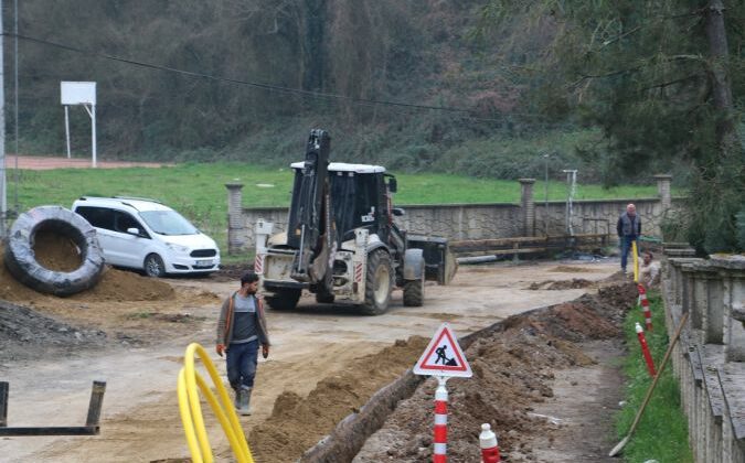 O mahallede doğal gaz sevinci