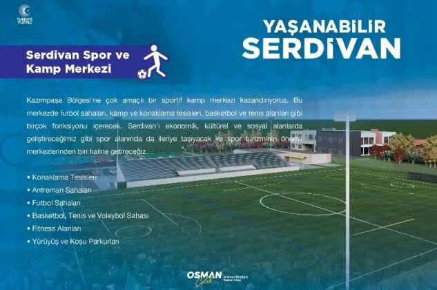 Sporun kalbi Serdivan’da atacak