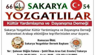 Yozgatlılar Arabaşı Gecesi’nde buluşuyor