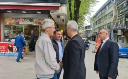 Namlı ve Babaoğlu esnaf ve vatandaşla bayramlaştı