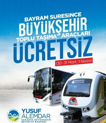 Büyükşehir açıkladı: Bayram boyunca ulaşım ücretsiz olacak