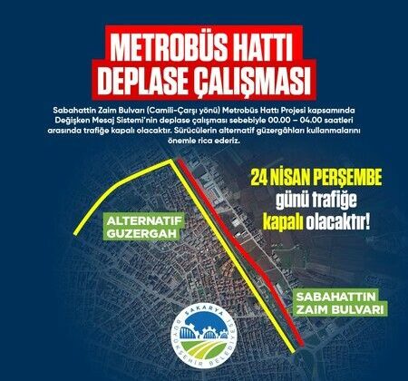 Yenikent güzergâhını kullananlar dikkat: O gece trafiğe kapatılacak