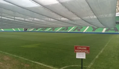Sakarya Atatürk Stadı bakıma alındı