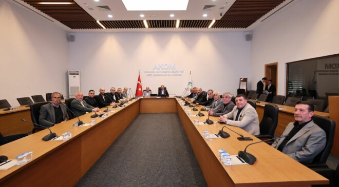 Alemdar, muhtarlarla bir araya geldi